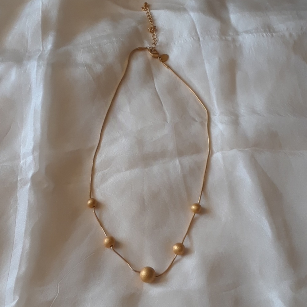 Vintage JCLIND 14K KGE Textured Ball Necklace